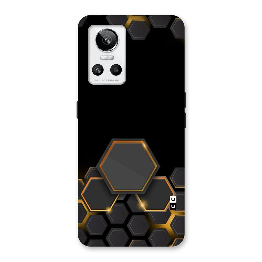 Black Gold Hexa Back Case for Realme GT Neo 3
