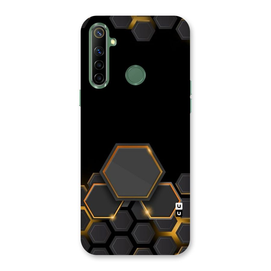 Black Gold Hexa Back Case for Realme Narzo 10