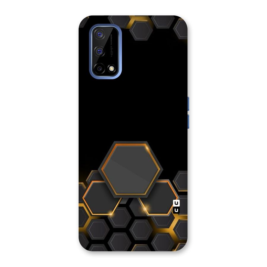 Black Gold Hexa Back Case for Realme Narzo 30 Pro