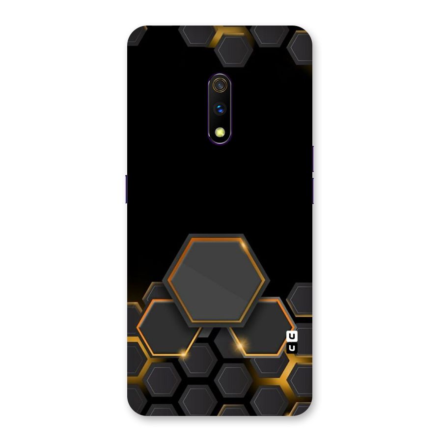 Black Gold Hexa Back Case for Realme X
