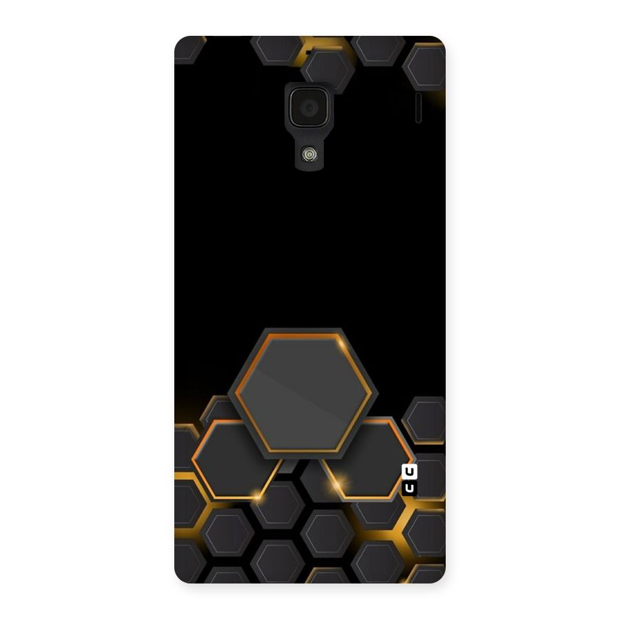 Black Gold Hexa Back Case for Redmi 1S