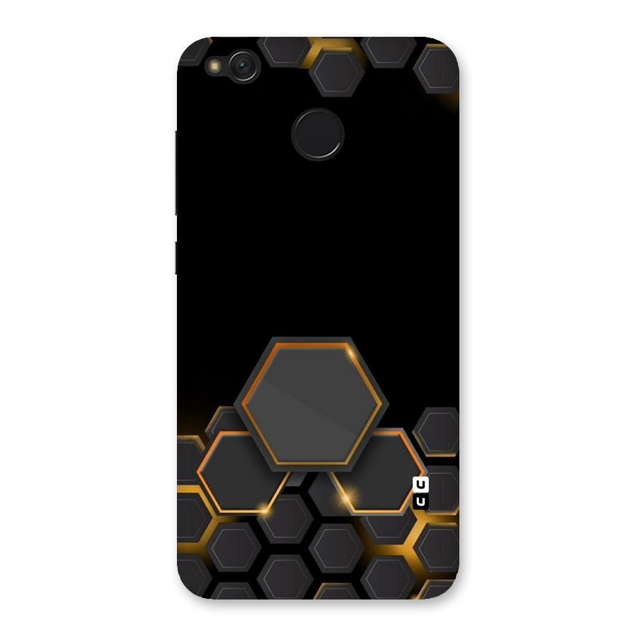 Black Gold Hexa Back Case for Redmi 4