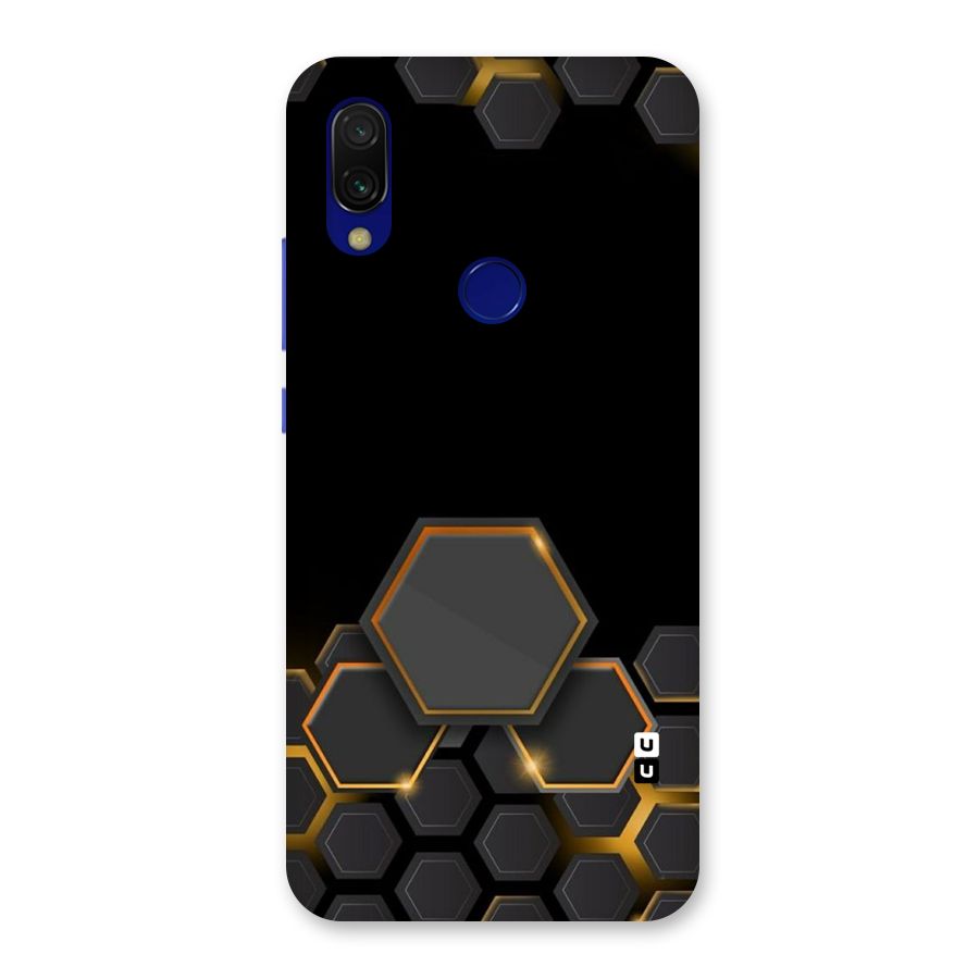 Black Gold Hexa Back Case for Redmi 7