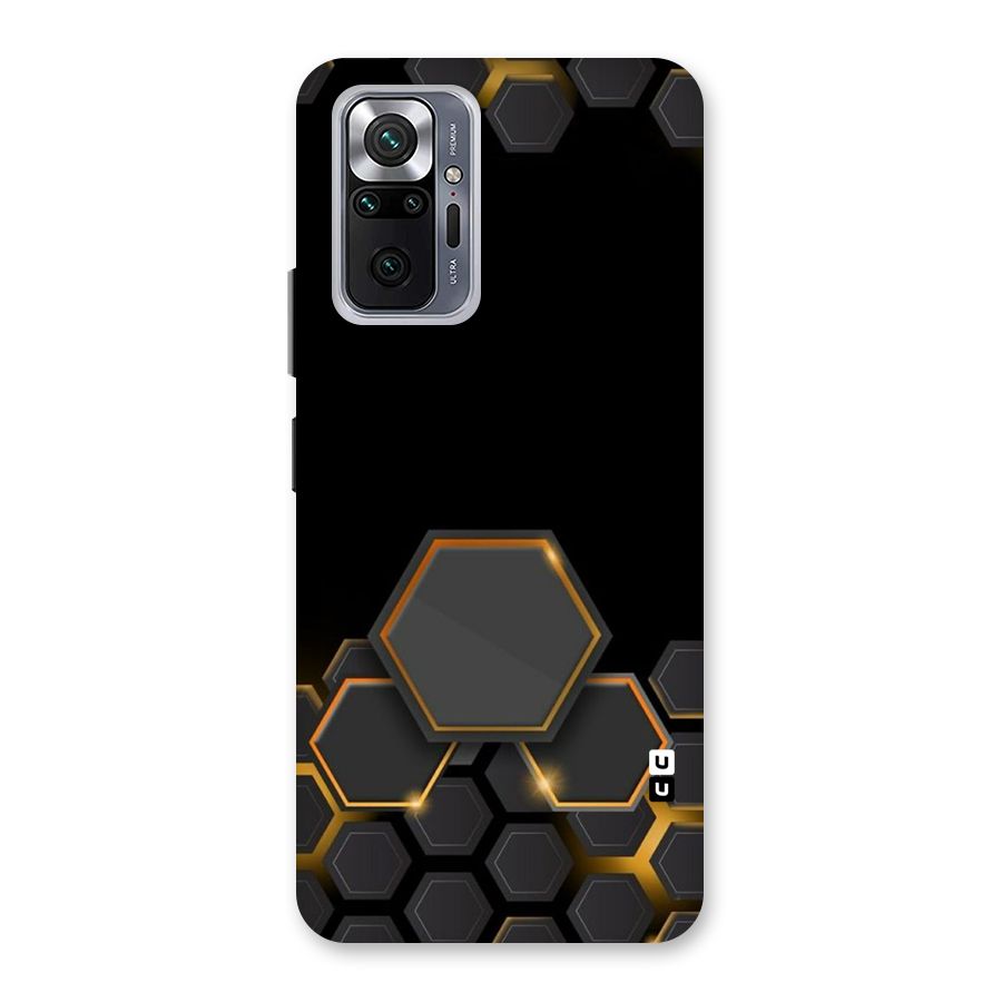 Black Gold Hexa Back Case for Redmi Note 10 Pro Max