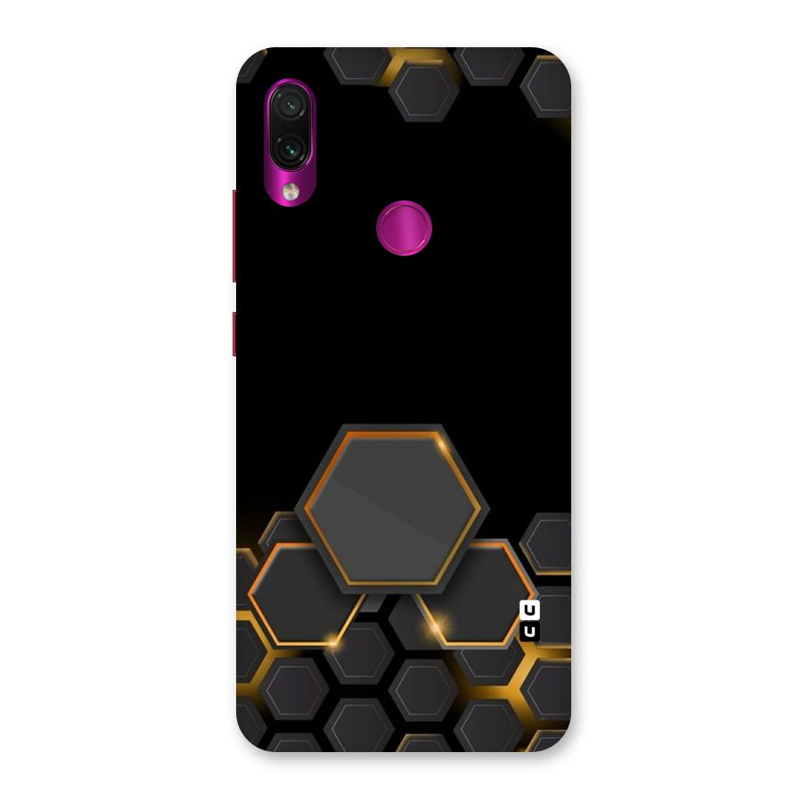 Black Gold Hexa Back Case for Redmi Note 7 Pro
