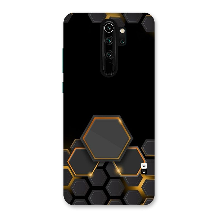 Black Gold Hexa Back Case for Redmi Note 8 Pro