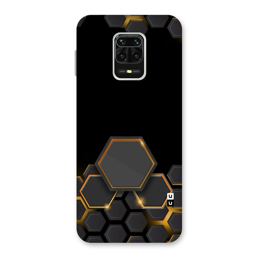 Black Gold Hexa Back Case for Redmi Note 9 Pro Max