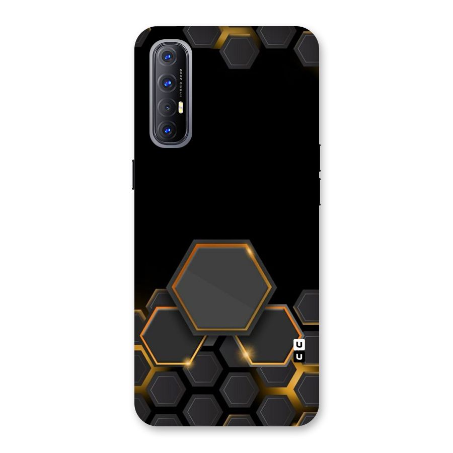 Black Gold Hexa Back Case for Reno3 Pro