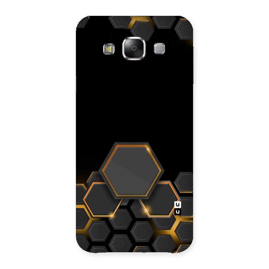 Black Gold Hexa Back Case for Samsung Galaxy E5