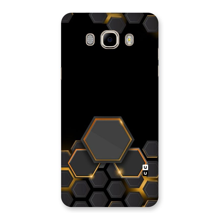 Black Gold Hexa Back Case for Samsung Galaxy J7 2016