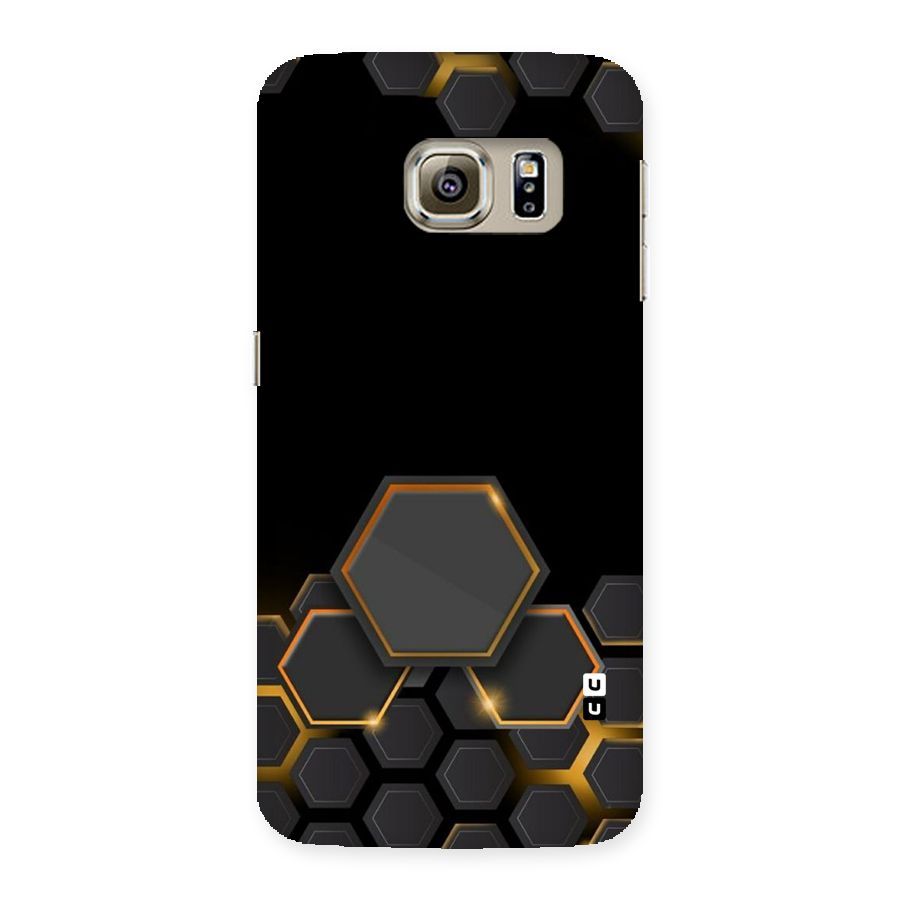 Black Gold Hexa Back Case for Samsung Galaxy S6 Edge