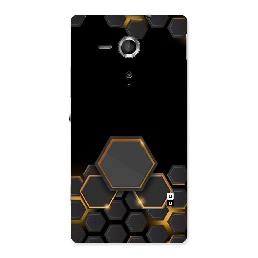 Black Gold Hexa Back Case for Sony Xperia SP