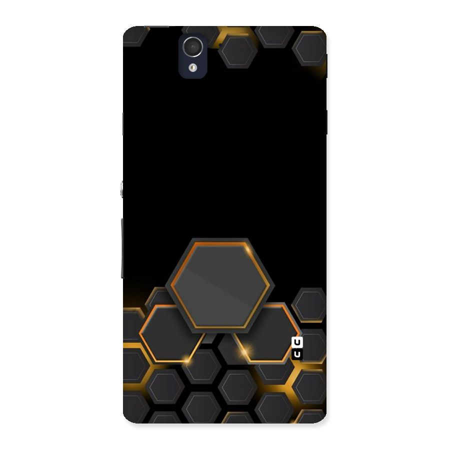 Black Gold Hexa Back Case for Sony Xperia Z