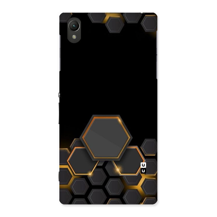Black Gold Hexa Back Case for Sony Xperia Z1