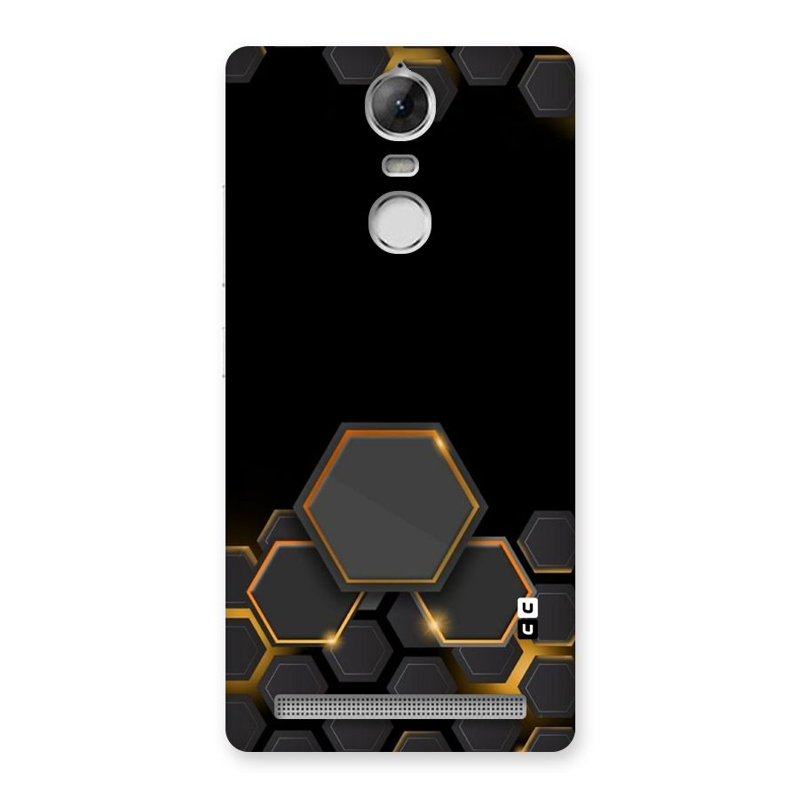 Black Gold Hexa Back Case for Vibe K5 Note