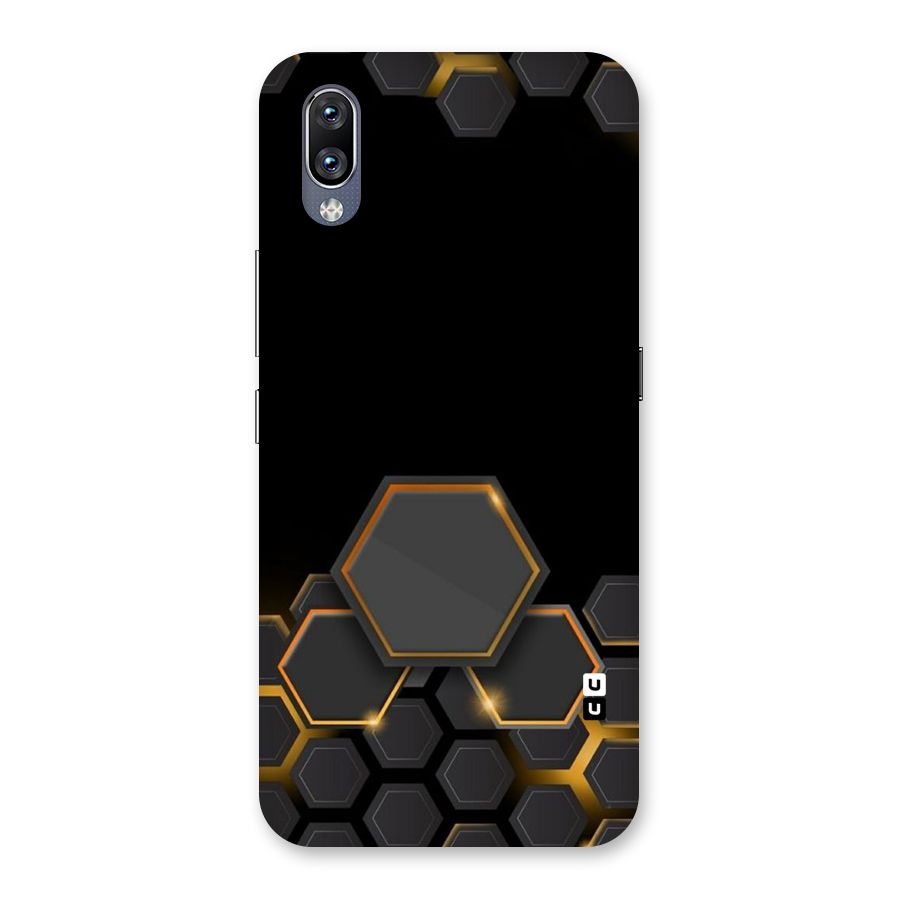 Black Gold Hexa Back Case for Vivo NEX