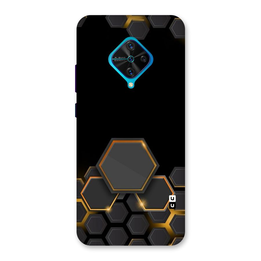 Black Gold Hexa Back Case for Vivo S1 Pro