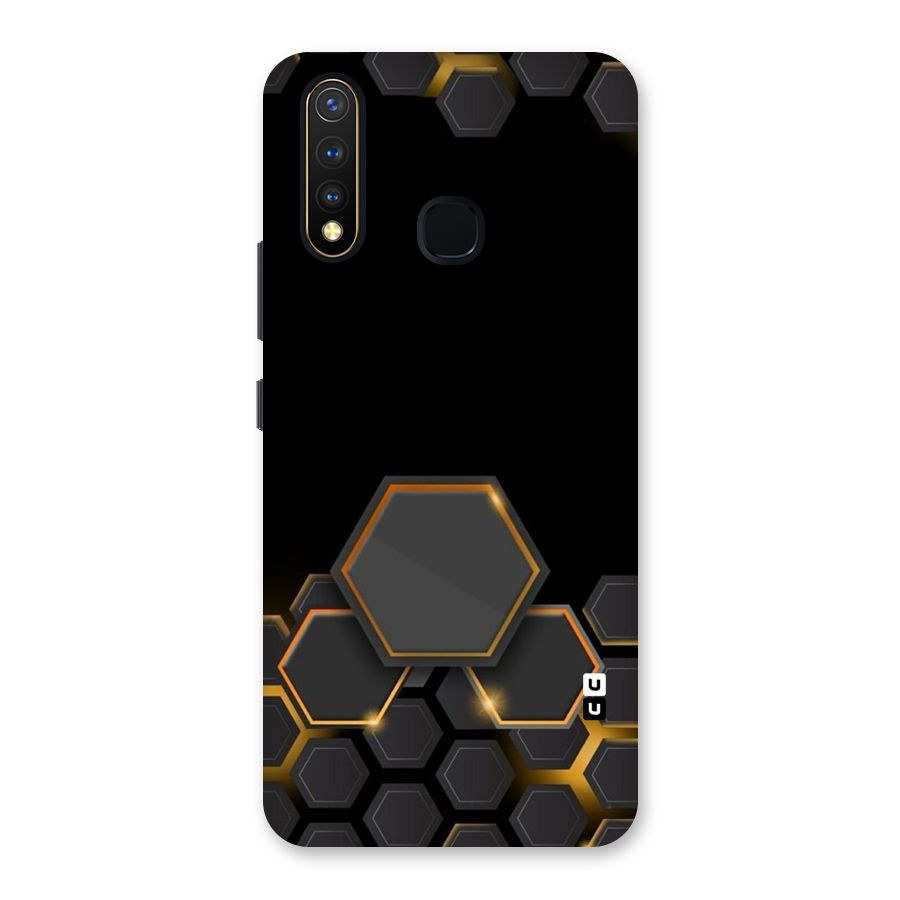 Black Gold Hexa Back Case for Vivo U20