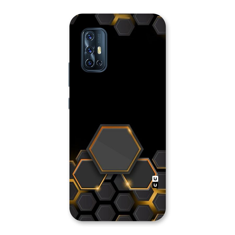 Black Gold Hexa Back Case for Vivo V17