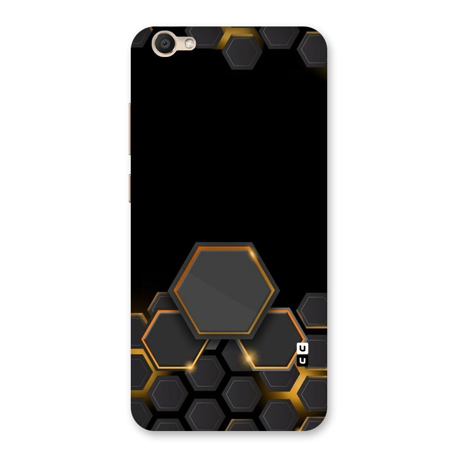 Black Gold Hexa Back Case for Vivo V5