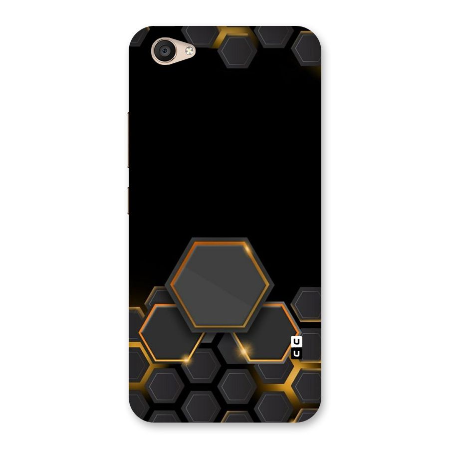 Black Gold Hexa Back Case for Vivo V5 Plus