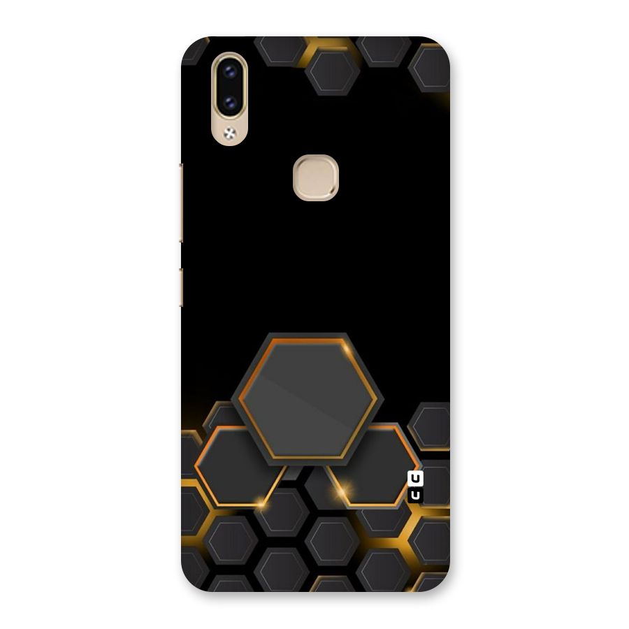 Black Gold Hexa Back Case for Vivo V9 Youth