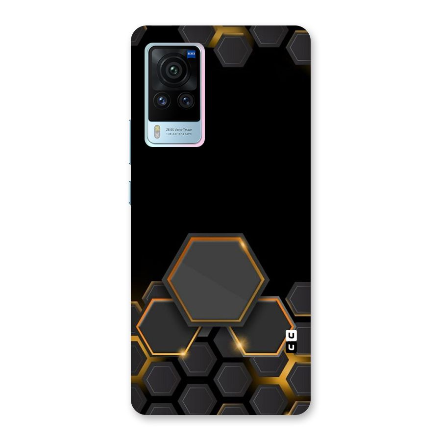 Black Gold Hexa Back Case for Vivo X60 Pro