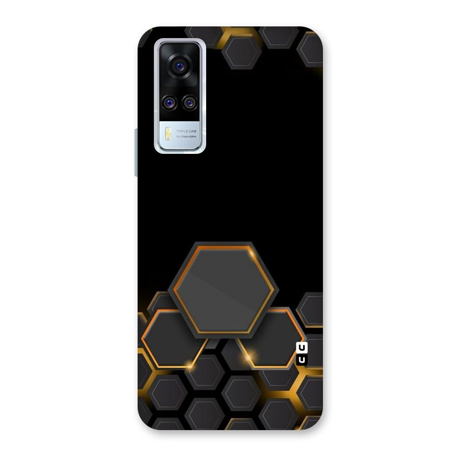 Black Gold Hexa Back Case for Vivo Y31