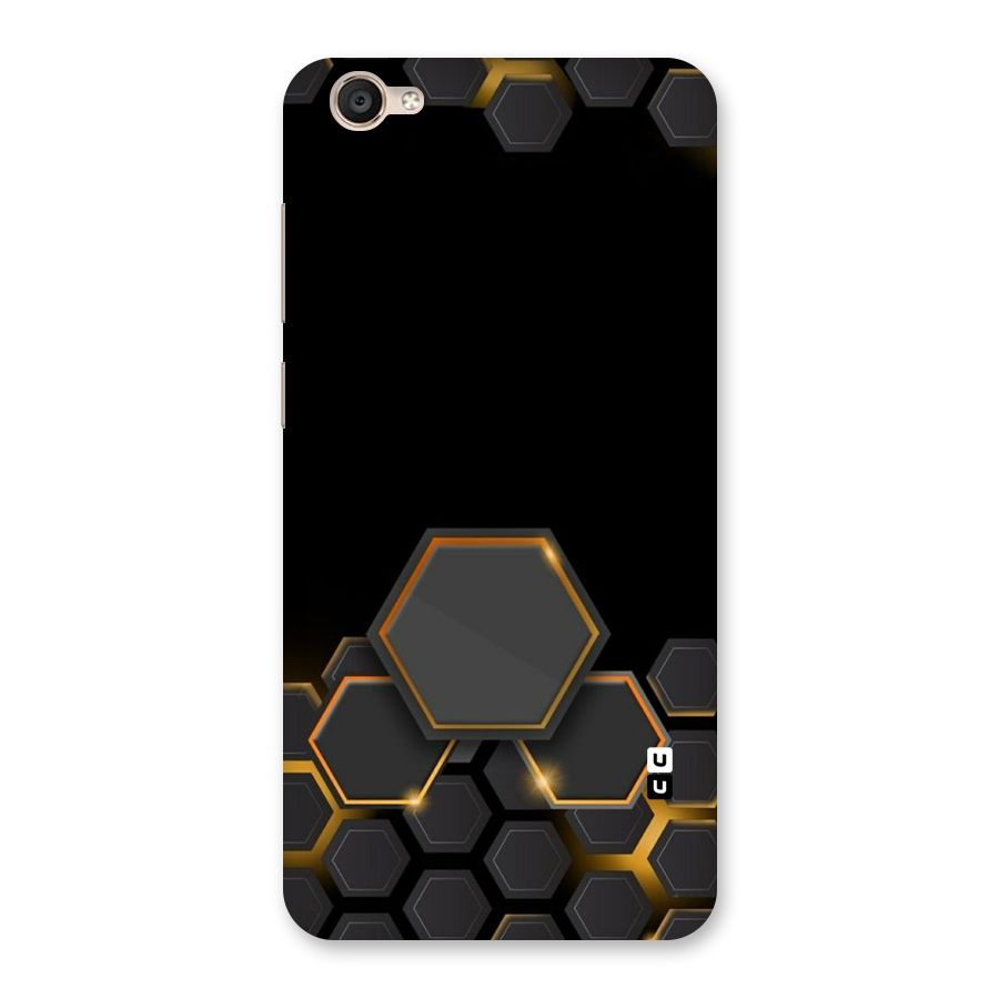 Black Gold Hexa Back Case for Vivo Y55s