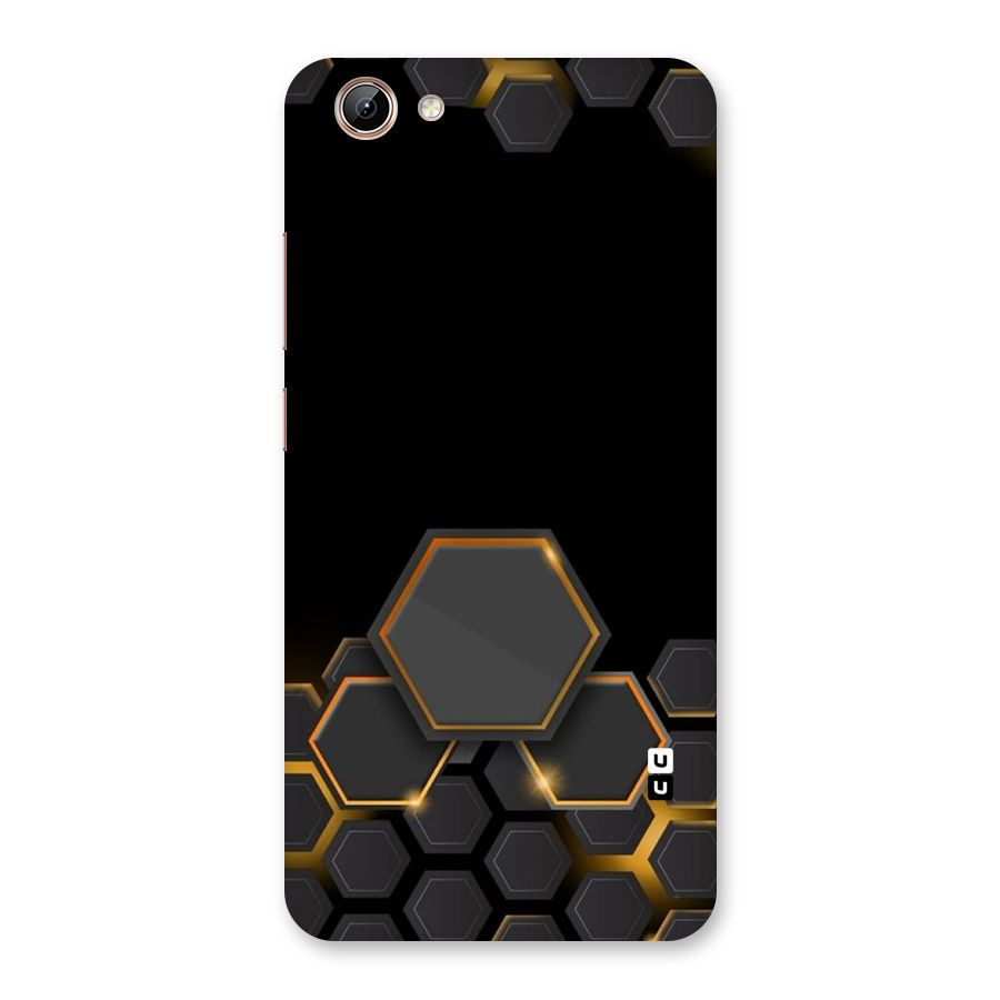 Black Gold Hexa Back Case for Vivo Y71