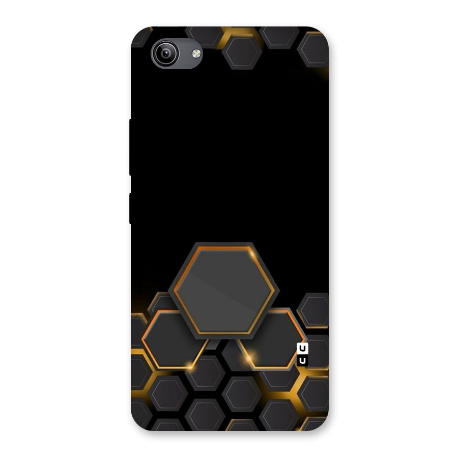 Black Gold Hexa Back Case for Vivo Y81i