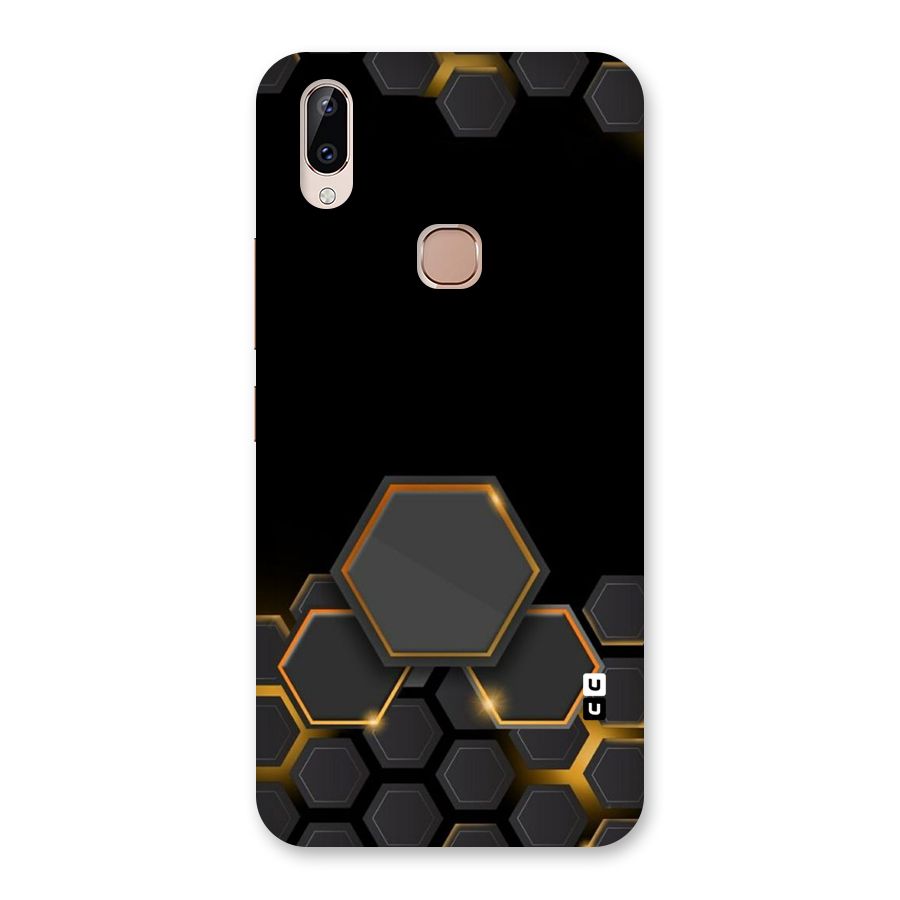 Black Gold Hexa Back Case for Vivo Y83 Pro