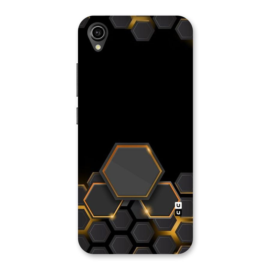 Black Gold Hexa Back Case for Vivo Y90