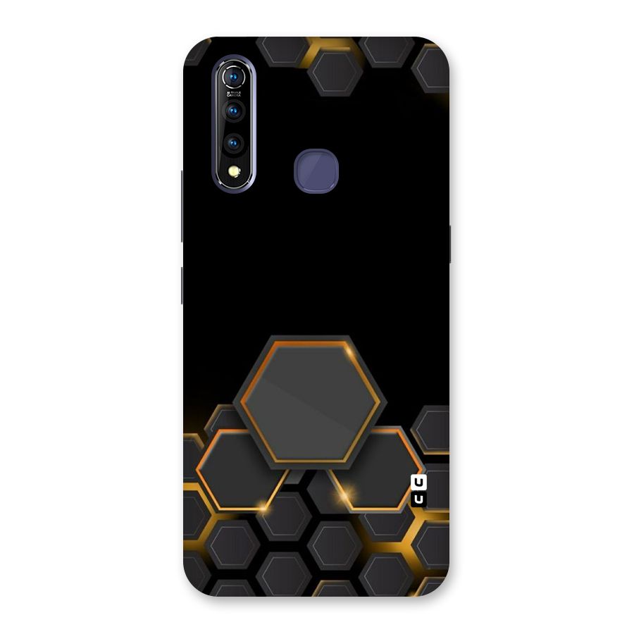 Black Gold Hexa Back Case for Vivo Z1 Pro