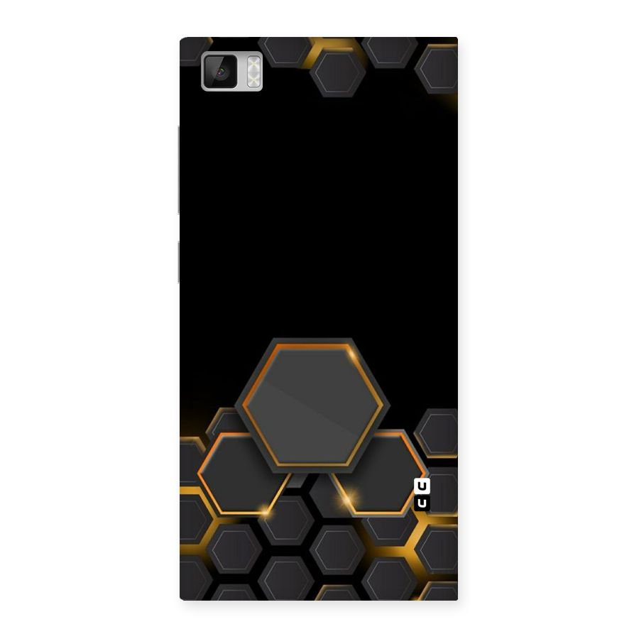 Black Gold Hexa Back Case for Xiaomi Mi3