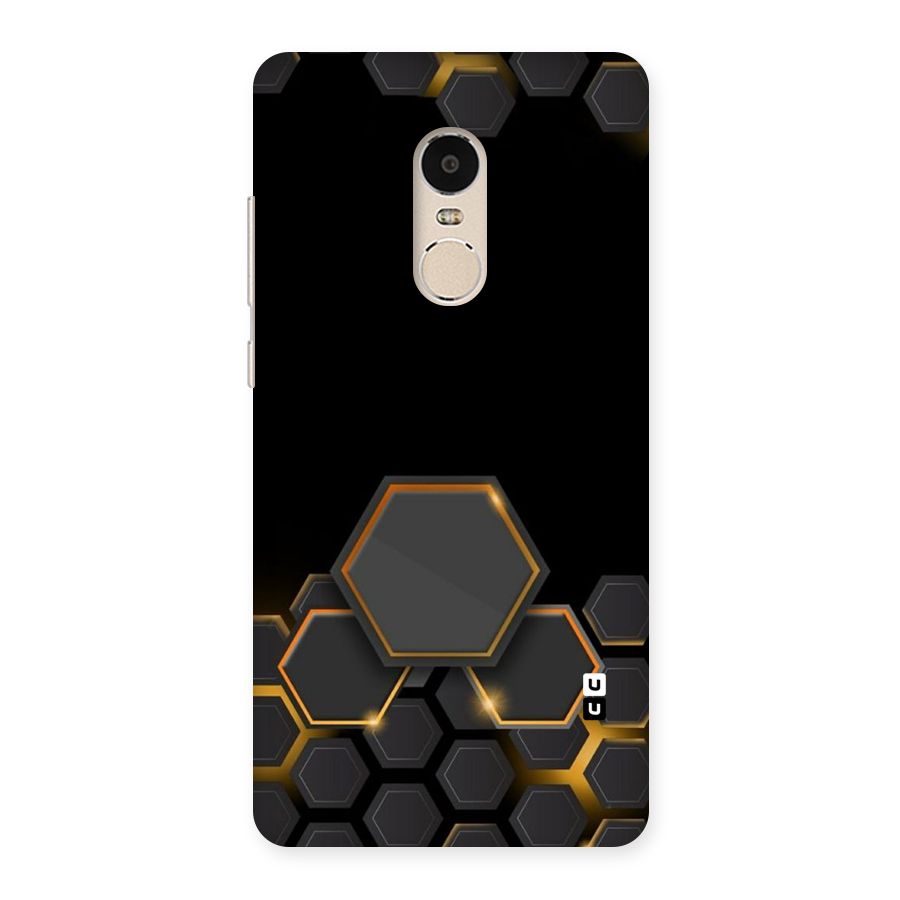 Black Gold Hexa Back Case for Xiaomi Redmi Note 4