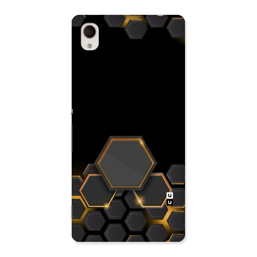 Black Gold Hexa Back Case for Xperia M4 Aqua