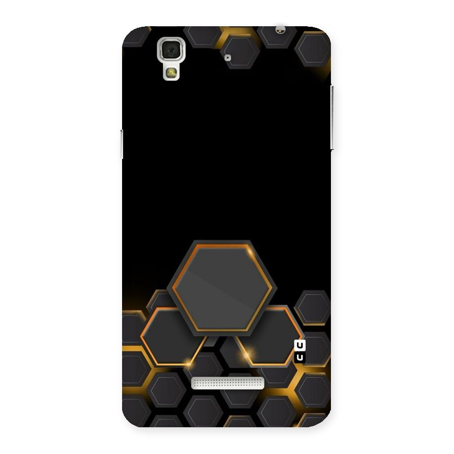 Black Gold Hexa Back Case for YU Yureka Plus