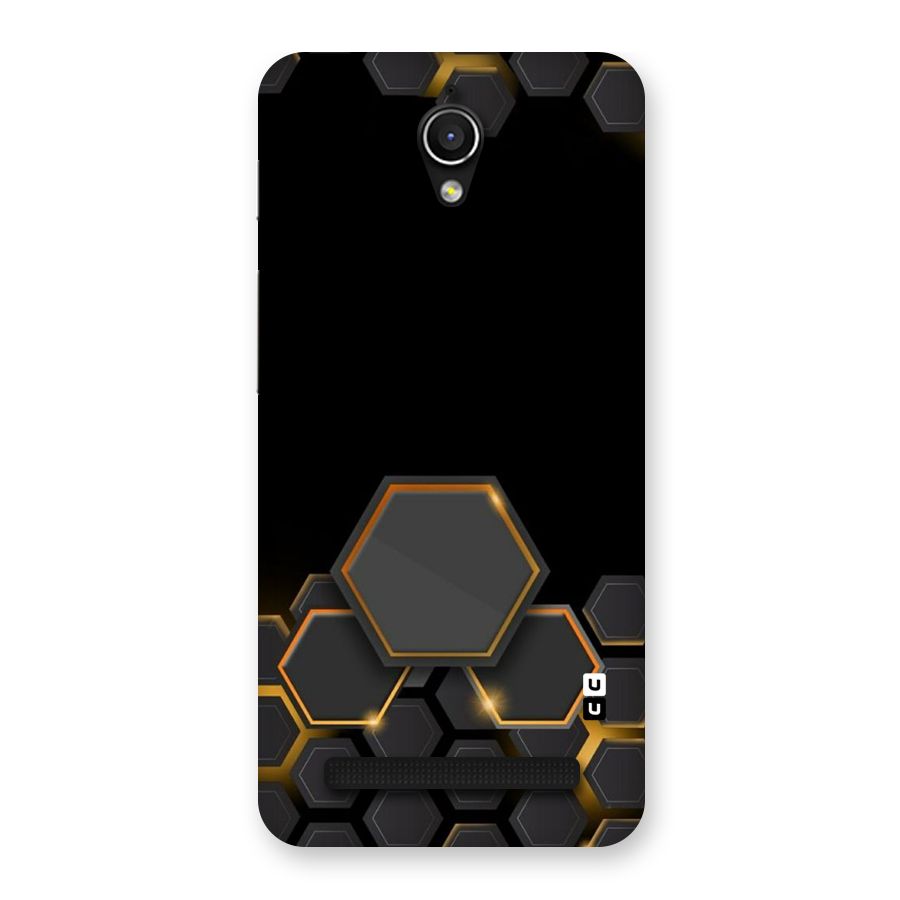 Black Gold Hexa Back Case for Zenfone Go