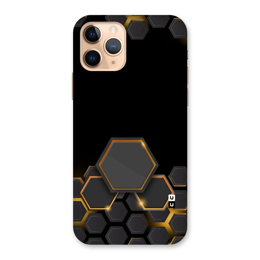 Black Gold Hexa Back Case for iPhone 11 Pro