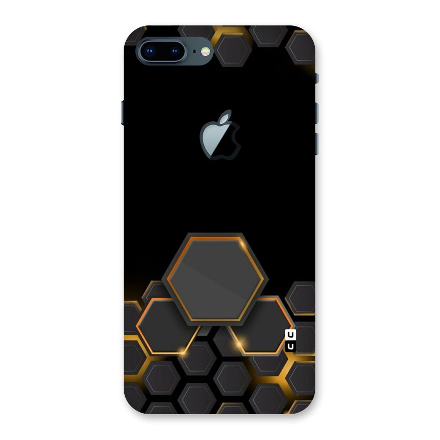 Black Gold Hexa Back Case for iPhone 7 Plus Apple Cut