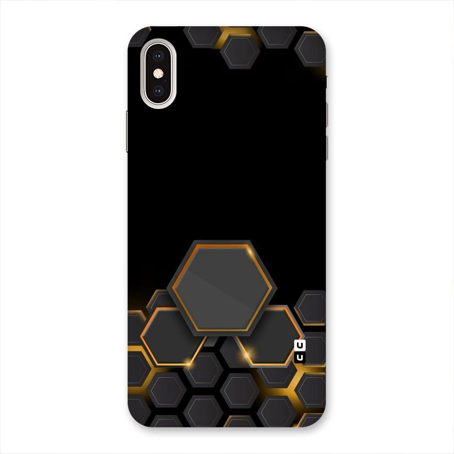 Black Gold Hexa Back Case for iPhone XS Max