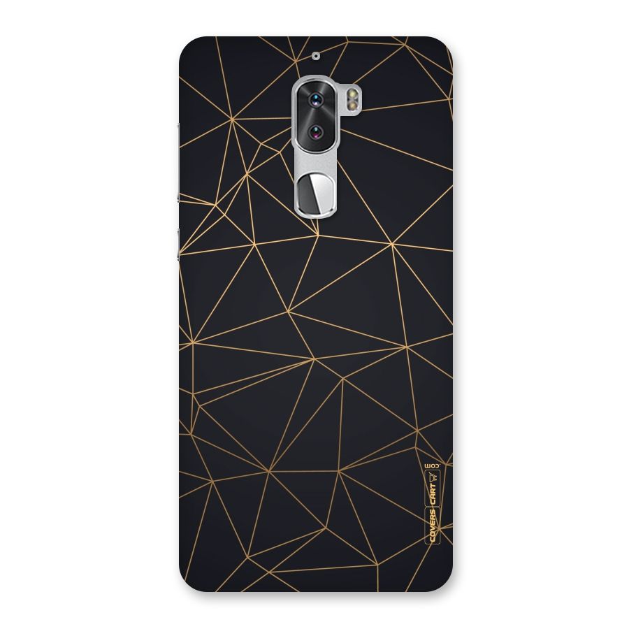 Black Golden Lines Back Case for Coolpad Cool 1