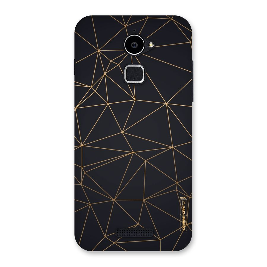 Black Golden Lines Back Case for Coolpad Note 3 Lite