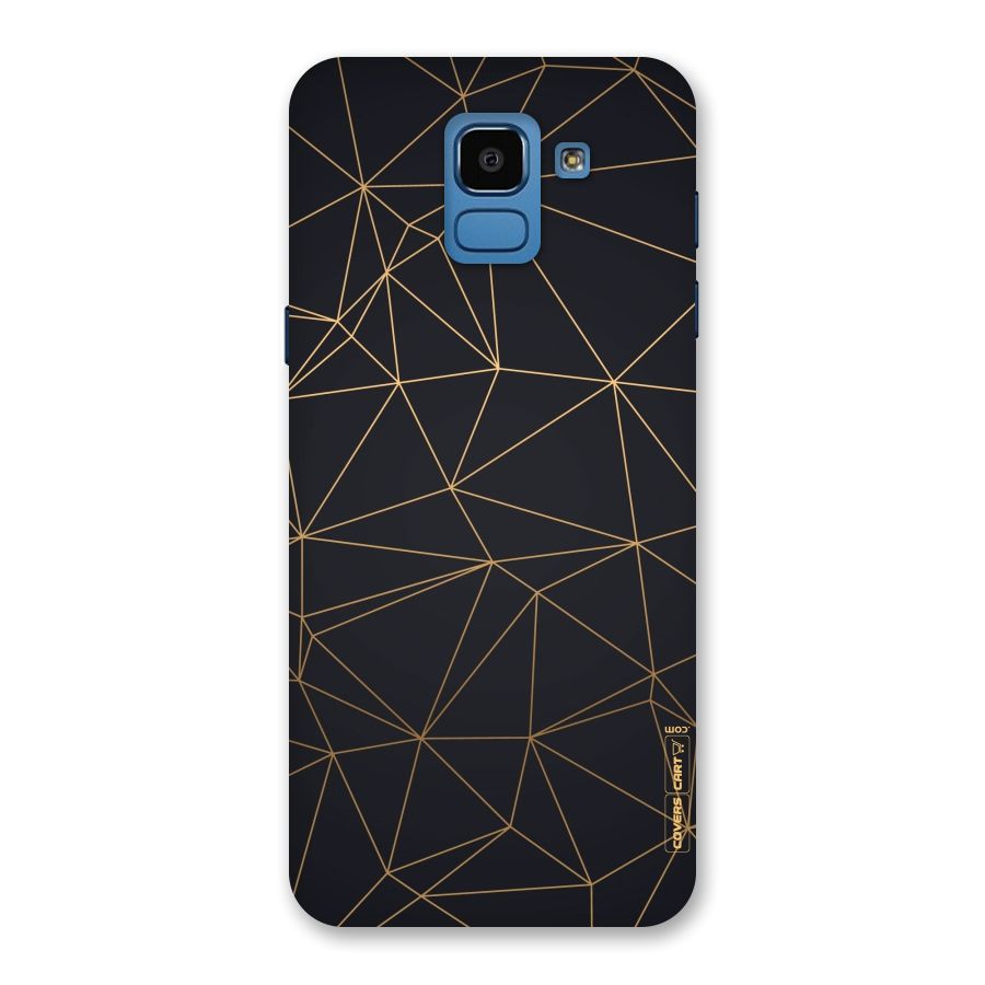 Black Golden Lines Back Case for Galaxy On6