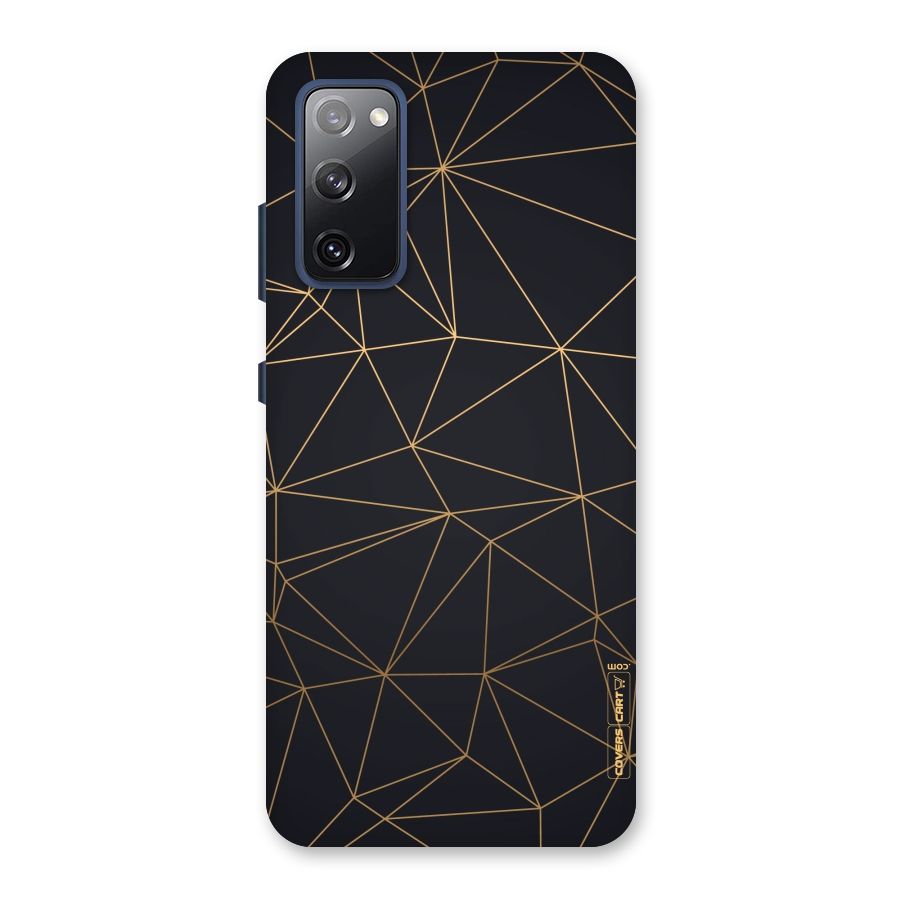 Black Golden Lines Back Case for Galaxy S20 FE