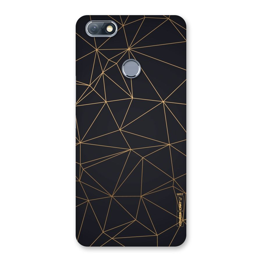 Black Golden Lines Back Case for Infinix Note 5