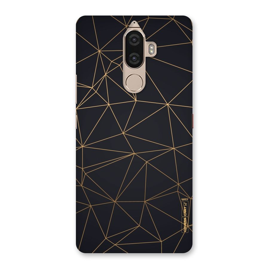 Black Golden Lines Back Case for Lenovo K8 Note
