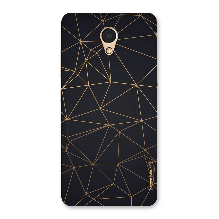 Black Golden Lines Back Case for Lenovo P2