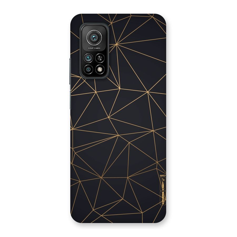 Black Golden Lines Back Case for Mi 10T Pro 5G